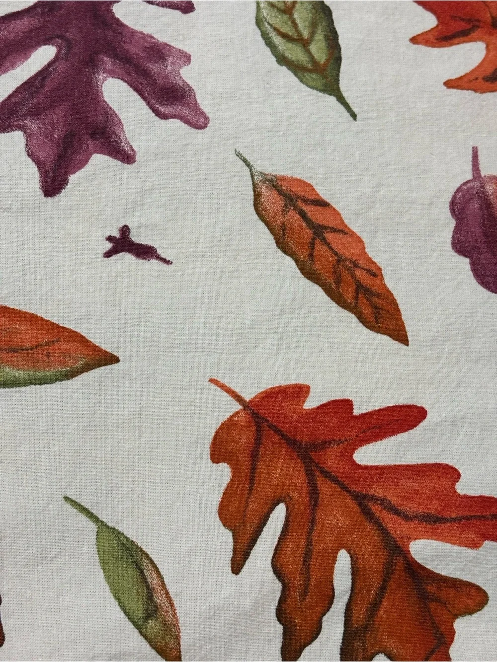 Tessitura Toscana Telerie Fall Tablecloth & 8 Cloth Napkins Leaves Thanksgiving
